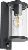 Lampy ogrodowe - Rabalux Ścienna LAMPA ogrodowa SILISTRA 7892 zewnętrzna OPRAWA outdoor z czujnikiem ruchu IP44 grafitowa przezroczysta 7892 - miniaturka - grafika 1