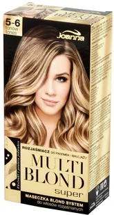 Joanna Multi Blond Super rozjaśniacz do pasemek 5-6 tonów - Farby do włosów i szampony koloryzujące - miniaturka - grafika 2