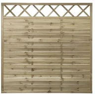 Ogrodzenia - STELMET Płot lamelowy z kratką 179x179 cm STELMET - miniaturka - grafika 1