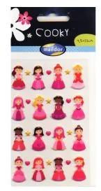 Maildor Naklejki 3D Cooky Księżniczki 1 - Scrapbooking - miniaturka - grafika 2