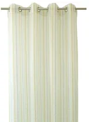 Zasłony - BelAir BEL Air zasłona z oczkami Blues, paski z brzegu, płynna materiału, żółto-zielona, 140 x 270 cm  0199993  0002 0199993-0002 - miniaturka - grafika 1