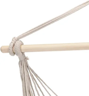 Ambiance Hamak BRAZYLIJSKI fotel podwieszany huśtawka BEŻOWY 8719202958300 - Fotele ogrodowe wiszące - miniaturka - grafika 2