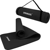 Maty do ćwiczeń - Uniwersalna mata do ćwiczeń 183 cm czarna YG0029 - miniaturka - grafika 1