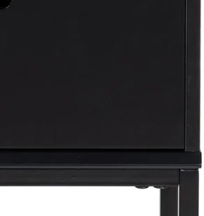 Actona Szafka nocna Mitra czarna/ czarna - Szafki do salonu - miniaturka - grafika 7