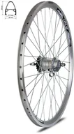Koła rowerowe - Koło tylne 26" piasta Shimano Nexus 3 - biegi z osprzętem, obręcz stożek srebrna 100045x - miniaturka - grafika 1