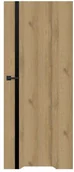 Drzwi wewnętrzne - Drzwi z podcięciem Exmoor 70 prawe dąb grandson czarna linia SGSB000013 - miniaturka - grafika 1