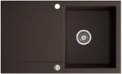 Zlewozmywaki - Berg ELEMENT BRL1211 1-KOMORA Z OCIEKACZEM KOLOR CZARNY METALIK - miniaturka - grafika 1