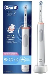Oral-B Pro 3 3000 Sensitive Biały - Szczoteczki elektryczne - miniaturka - grafika 2
