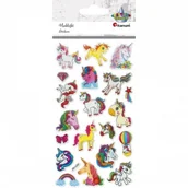 Zabawki kreatywne - Titanum Naklejki wypukłe miękkie JEDNOROŻCE 457710 - miniaturka - grafika 1