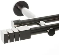 Karnisze - Dekoria Karnisz podwójny Nordic tytan 200cm 250-057 - miniaturka - grafika 1