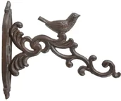 Donice - Esschert Design Wieszak ścienny na doniczkę, brązowy, żeliwo, BR21 Esschert Design - miniaturka - grafika 1