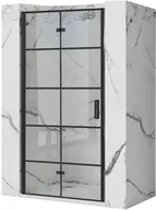 Ścianki i drzwi prysznicowe - Rea Drzwi prysznicowe Molier Black + profil - miniaturka - grafika 1