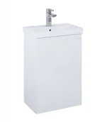 Szafki łazienkowe - Elita Kido Umywalka z szafką 46 cm biały połysk 169105 - miniaturka - grafika 1