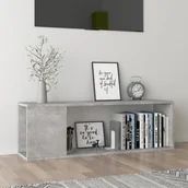 Szafki RTV - vidaXL Szafka pod TV, szarość betonu, 100x24x32 cm, płyta wiórowa - miniaturka - grafika 1