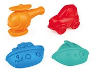 Hape foremki do piasku Pojazdy, zestaw - Zabawki do piasku - miniaturka - grafika 3