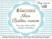 Kremy do twarzy - Nacomi Shea Butter Cream krem do twarzy z witaminą E i kwasem hialuronowym 50+ na dzień 50ml - miniaturka - grafika 1