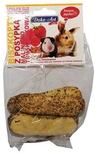 Dako-Art Biszkopty malinowo-truskawkowe dla gryzoni 50g - Przysmaki dla gryzoni - miniaturka - grafika 2