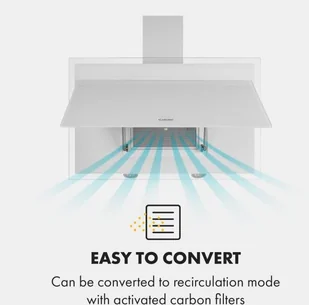 Klarstein Mirage 90 Biały (CGCH3-Mirage90-WH) - Okapy kuchenne - miniaturka - grafika 6