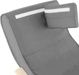 tectake Fotel bujany Onda - jasnoszary 403529 - Fotele - miniaturka - grafika 4