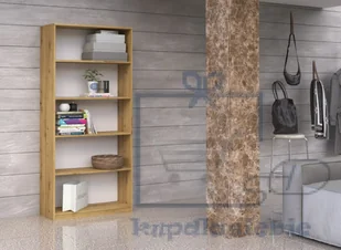 REGAŁ 80CM SZAFKA KSIĄŻKI SEGREGATORY DĄB ARTISAN - Regały - miniaturka - grafika 2