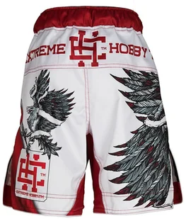 Extreme Hobby Spodenki Grappling dziecięce, POLISH EAGLE, czerwony, rozmiar 128 - Kimona, stroje i obuwie - miniaturka - grafika 3