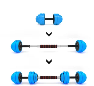 HMS Sztangielki gumowane SGG30 BAR 30kg - HMS 1009615 - Sztangi - miniaturka - grafika 2