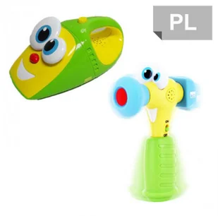 Dumel Silly Sam młotek i Odkurzacz DD67142 - Zabawki AGD - miniaturka - grafika 4