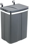 Kosze na śmieci - Wenko Kosz na śmieci kuchenny na odpady śmietnik wiszący w kolorze szarym 12l B07DX84L54 - miniaturka - grafika 1