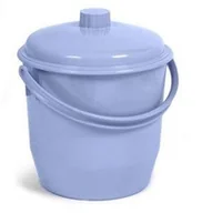 Miotły, szufle, mopy - Tatay tatay 1102700 wiadro z pokrywą z tworzywa sztucznego niebieska, 35 x 33 x 36 cm 1102700 - miniaturka - grafika 1