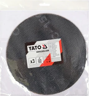Yato Krążek z siatki ściernej z rzepem 225mm 3szt P150 do szlifierki YT-845843 - Materiały ścierne - miniaturka - grafika 2