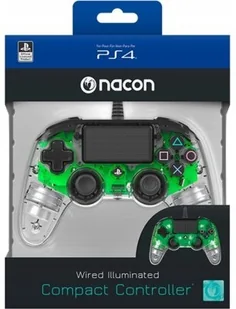 NACON Kontroler NACON Compact Controller Świecący Zielony - Kontrolery do Playstation - miniaturka - grafika 6