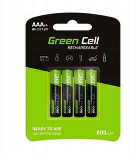 Green Cell Akumulator Green Cell 4x AAA HR03 800mAh GR04 - Ładowarki i akumulatory - miniaturka - grafika 2