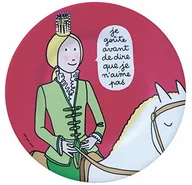 Miseczki i talerzyki dla dzieci - Petit Jour Paris Talerz deserowy "je gote avant..." - idealny na deser! - miniaturka - grafika 1