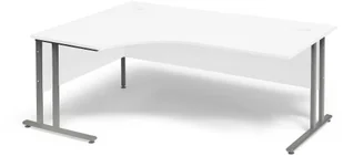 AJ Biurko skrętne FLEXUS Kolor: Biały laminat Dł: 1800mm - Lewe 149293 - Biurka AJ Biurko skrętne FLEXUS Kolor: Biały laminat Dł: 1800mm - Lewe 149293 - Biurka - miniaturka - grafika 1