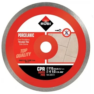 RUBI Cpr 115 Superpro Tarcza Diamentowa Do Gresu - Tarcze do pił - miniaturka - grafika 4