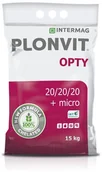 Nawozy ogrodnicze - Intermag Plonvit Opty 15kg Nawóz Npk dolistny - miniaturka - grafika 1
