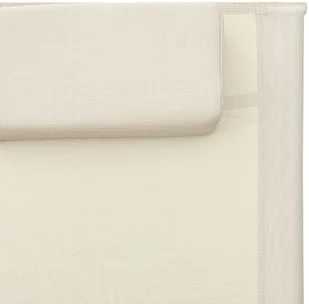 vidaXL Leżak, tworzywo textilene, kremowo-szary 310514 - Leżaki ogrodowe - miniaturka - grafika 6