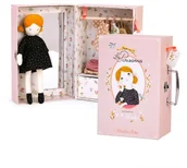 Lalki dla dziewczynek - Moulin Roty Walizka z materiałową lalką i garderobą PARYŻANKA 642564 - miniaturka - grafika 1