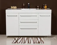 Szafki łazienkowe - Szafka z umywalką dolomitową 140/50/C3 Nadia seria Fokus B FKS-B-U140/50/C3 + Nadia - miniaturka - grafika 1