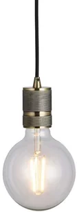 Endon Industrialna LAMPA wisząca URBAN 76586 Endon metalowa OPRAWKA na żarówkę ZWIS loftowy czarny 76586 - Lampy sufitowe - miniaturka - grafika 8