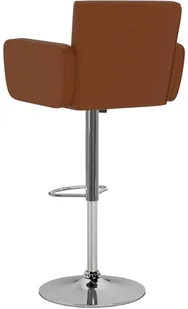 vidaXL Stołki barowe, 2 szt., brązowe, sztuczna skóra - Taborety i hokery - miniaturka - grafika 22