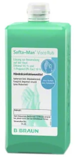 B. Braun Żel do dezynfekcji rąk Softa-Man Visco Rub : Pojemność - 500 ml, Rodzaj opakowania - Butelka zakręcana NN-MBR-DRSV-001 - Inne akcesoria do pielęgnacji dzieci B. Braun Żel do dezynfekcji rąk Softa-Man Visco Rub : Pojemność - 500 ml, Rodzaj opakowania - Butelka zakręcana NN-MBR-DRSV-001 - Inne akcesoria do pielęgnacji dzieci - miniaturka - grafika 1