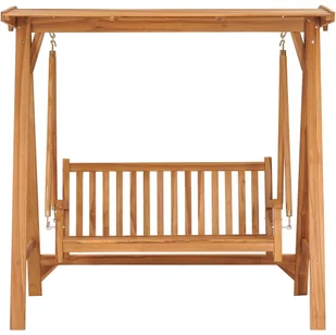 vidaXL Huśtawka ogrodowa, 170 cm, lite drewno tekowe - Huśtawki - miniaturka - grafika 2
