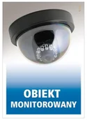 Akcesoria do bram - Znak informacyjny OBIEKT MONITOROWANY - miniaturka - grafika 1