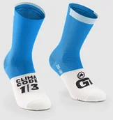 Skarpetki kolarskie - ASSOS ASSOS Skarpetki rowerowe GT SOCKS Cyber Blue - miniaturka - grafika 1