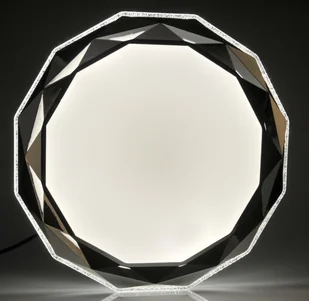 Polux Plafon LED Glossy 51cm 72W biały chrom z pilotem 314819 - Lampy sufitowe - miniaturka - grafika 4