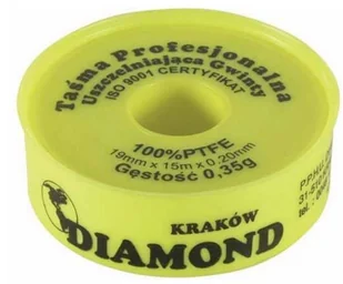 DIAMOND TAŚMA TEFLONOWA DO USZCZELNIANIA GWINTÓW USZCZELNIACZ DO WODY GAZU 100% PTFE Taśma teflonowa do uszczelniania - Akcesoria do lutowania - miniaturka - grafika 3