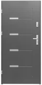 Drzwi zewnętrzne - Splendoor Drzwi zewnętrzne stalowe  Onyks 90 lewe antracyt - miniaturka - grafika 1