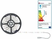 Pozostałe oświetlenie - Paulmann LED strip FN simpled Stripe zestaw 5 m białe światło dzienne 17 W 230/12 V DC Biały metal KST | diody LED zamontowane na stałe łącznie z żarówką LED Strips 17 W 935lm światło dzienne białe | (78975) - miniaturka - grafika 1