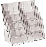 Systemy ekspozycyjne i znaki informacyjne - Taymar taymar wyświetlacz o przekątnej 4 °C330 uniwersalny uchwyt na stojak na ulotki A5/A4/DL broszury i broszury, przezroczysty 4C330 - miniaturka - grafika 1